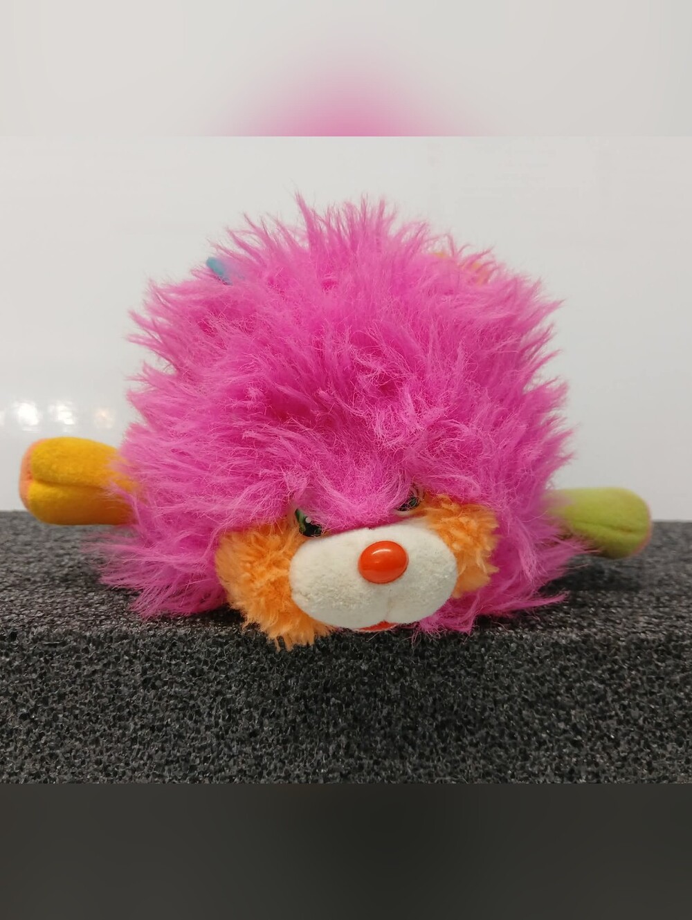Vintage 1985 Popples Puffling Pink - Blue Mini 5" Reversible Plush Toy